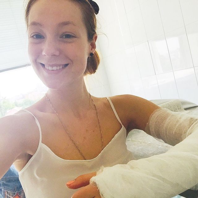 Светлана Тарабарова упала с велосипеда