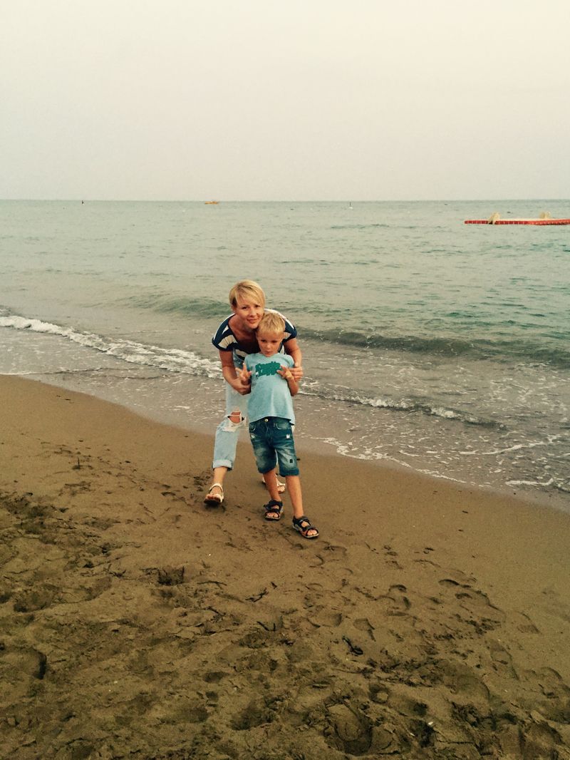 Марина Леончук с сыном