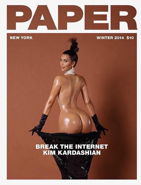 Ким Кардашьян на обложке журнала Paper