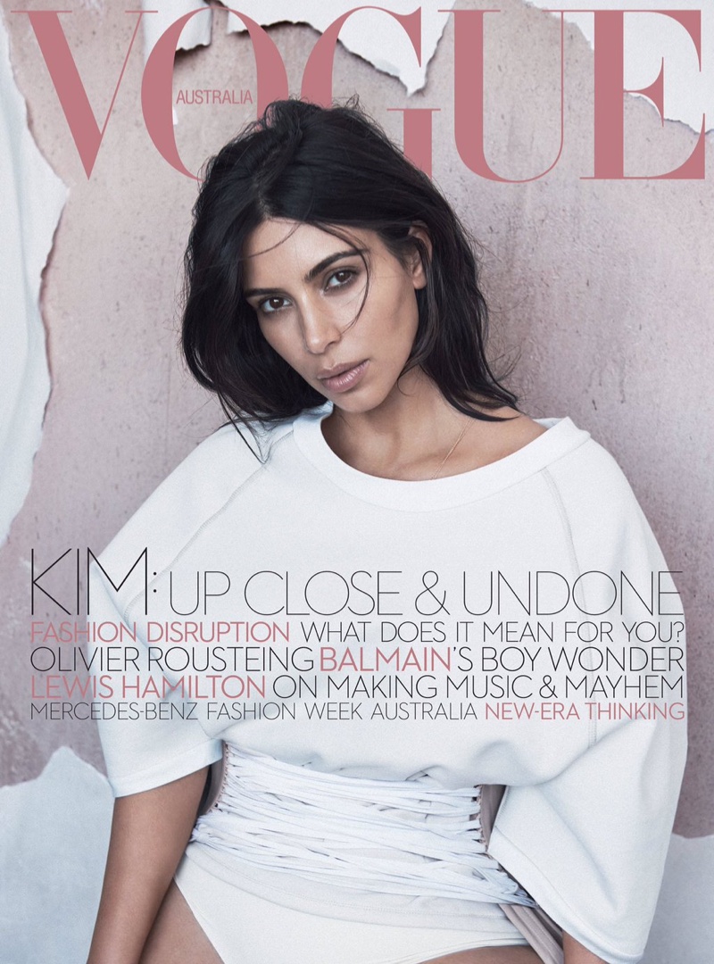 Ким Кардашьян блистает на обложке австралийского Vogue