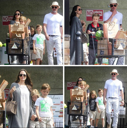 Анджелина Джоли и Брэд Питт впервые за долгое время вышли в свет