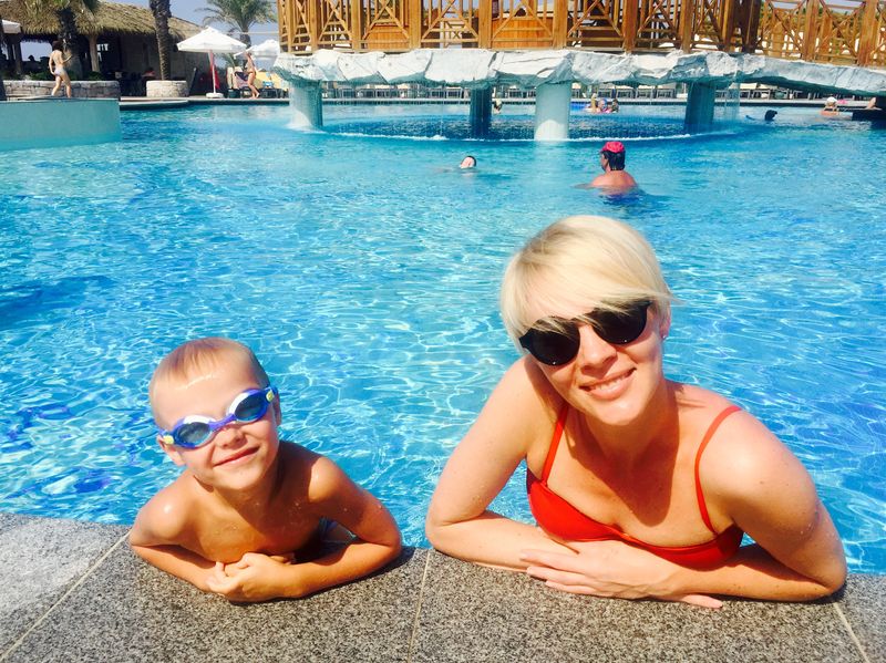 Марина Леончук с сыном