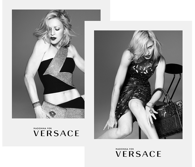 Мадонна в рекламе Versace