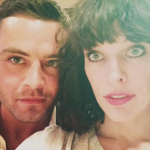 Мила Йовович и Иван Николаев в Интсаграме 