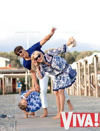 Александр Шовковский и Ольга Аленова с дочерью