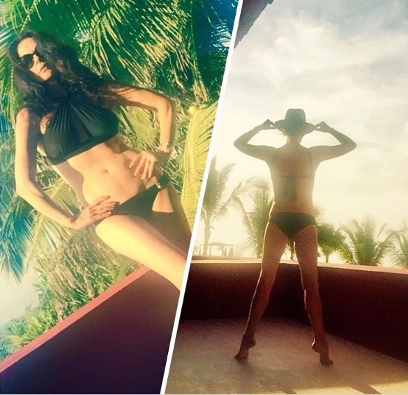 47-летняя Кэтрин Зета-Джонс позирует в бикини