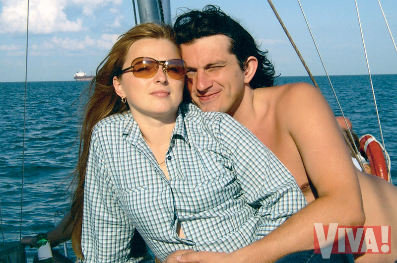 Кузьма Скрябин и его жена Светлана в журнале Viva!