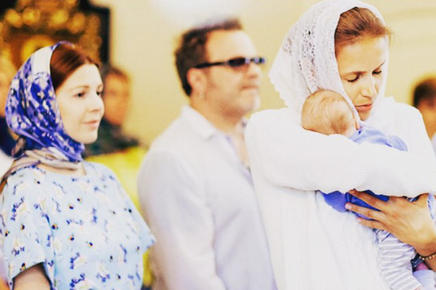 Владимир Пресняков и Наталья Подольская крестили новорожденного сына