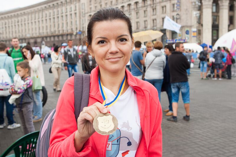 Маричка Падалко ради детей пробежала 10 км за 56 минут